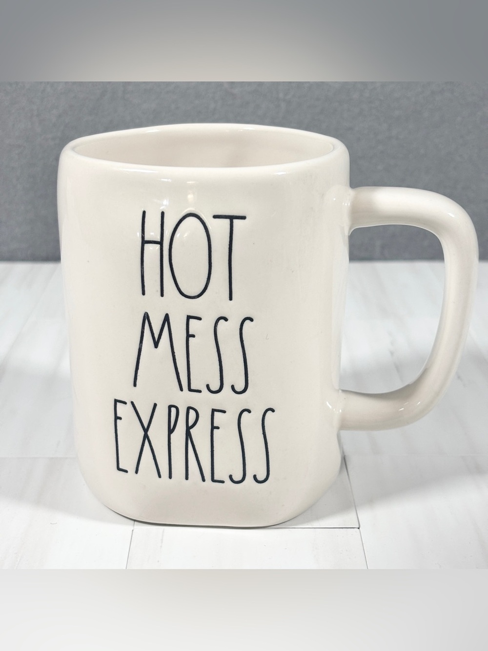 RAE DUNN HOT MESS EXPRESS Mug Coffee Tea LL Cup Magenta